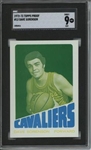 1972 Topps #12 Dave Sorenson 9 card progressive proof.